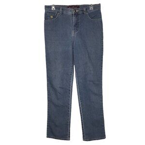 Gloria VANDERBILT - Cotton Straight Leg Medium Wash Denim Jeans - Size 8P Petite